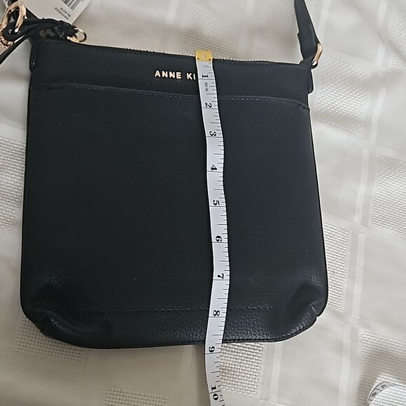 HOST PICK🥳Anne Klein Leather Crossbody Shoulder Bag Black - Picture 12 of 16